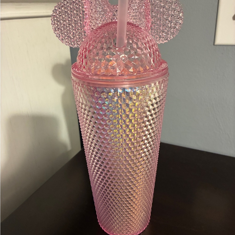 Pink Tumbler with Mouse Ears